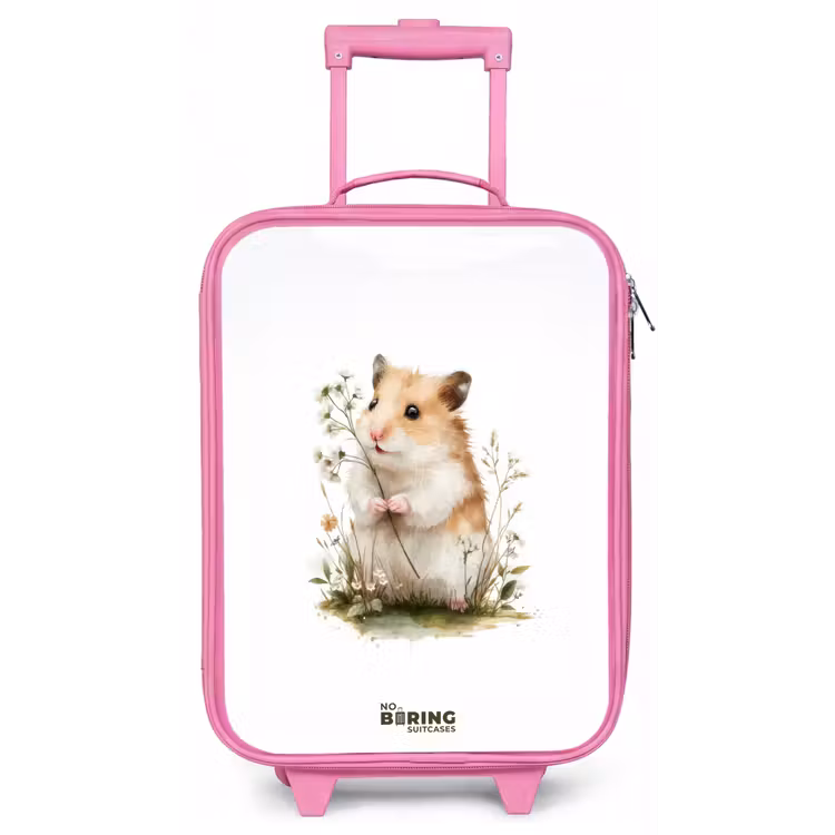 Kinderkoffer - Roze - Dier - Natuur - Hamster — 1