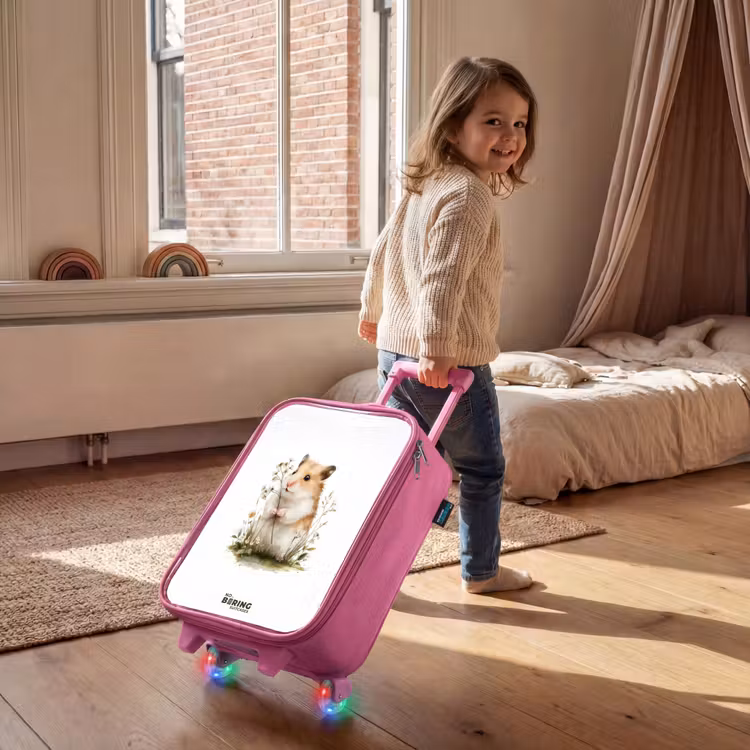 Kinderkoffer - Roze - Dier - Natuur - Hamster — 3