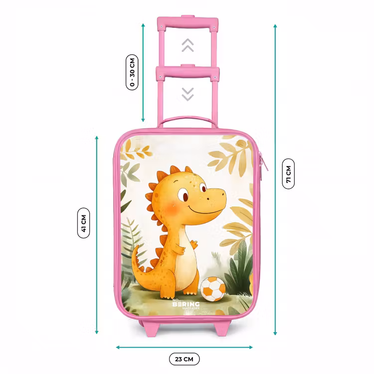 Kinderkoffer - Roze - Dino - Voetbal - Oranje — 5