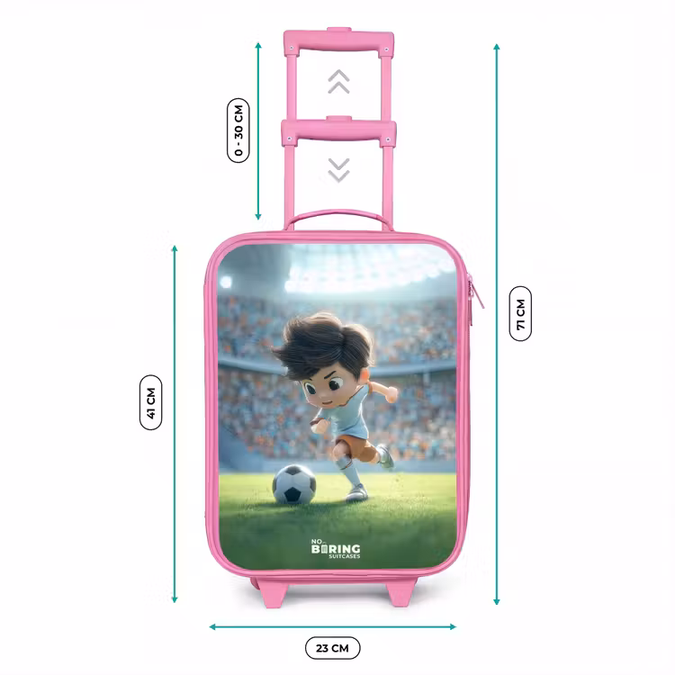 Kinderkoffer - Roze - Jongen - Voetbal - Stadion - Zonlicht — 5