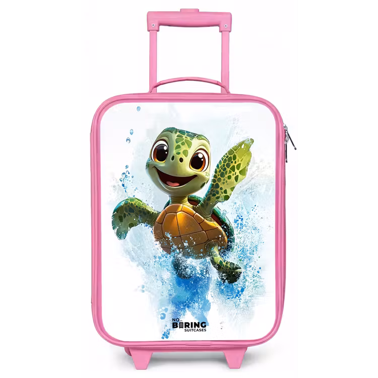 Kinderkoffer - Roze - Schildpad - Water - Groen — 1