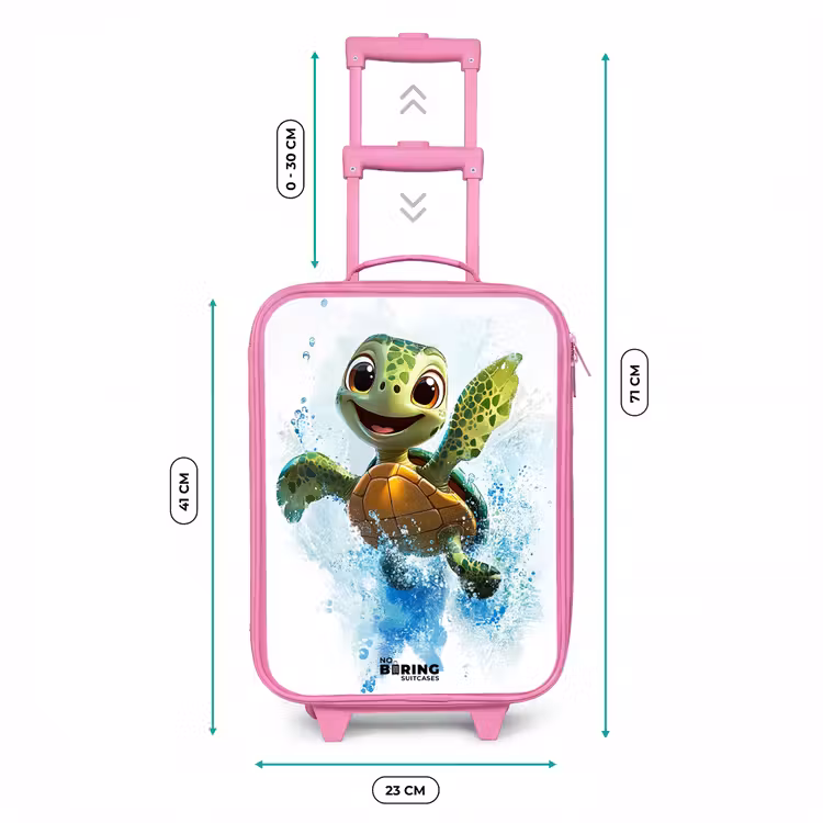 Kinderkoffer - Roze - Schildpad - Water - Groen — 5