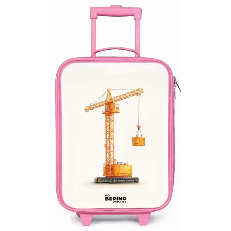 Kinderkoffer - Roze - Torenkraan - Getekend - Oranje — 1