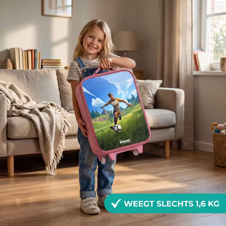 Kinderkoffer - Roze - Voetbal - Jongen - Goal - Voetbaltenue — 2