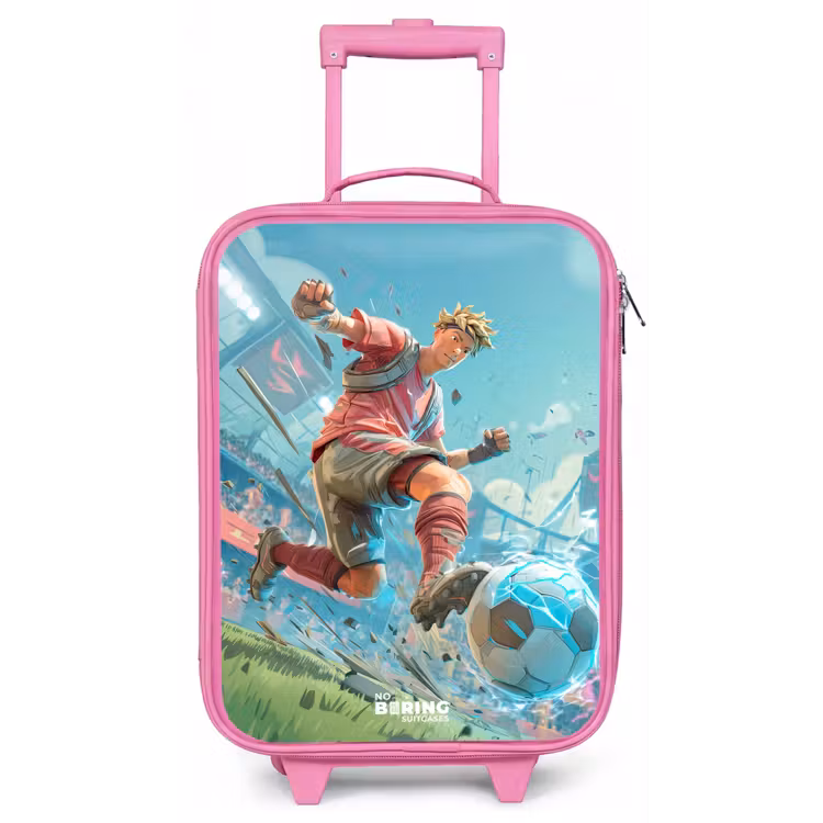 Kinderkoffer - Roze - Voetbal - Jongen - Stadion - Elektrisch — 1