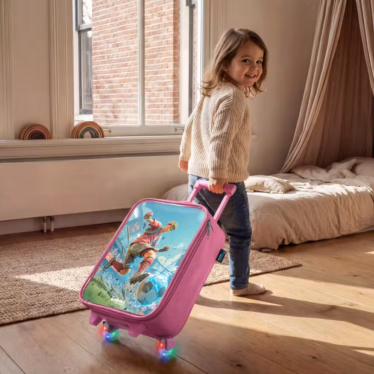 Kinderkoffer - Roze - Voetbal - Jongen - Stadion - Elektrisch — 3