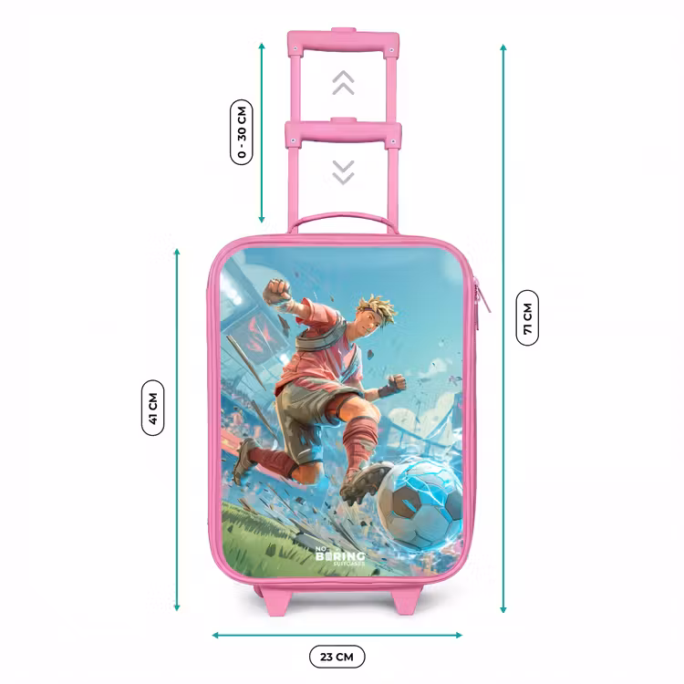 Kinderkoffer - Roze - Voetbal - Jongen - Stadion - Elektrisch — 5