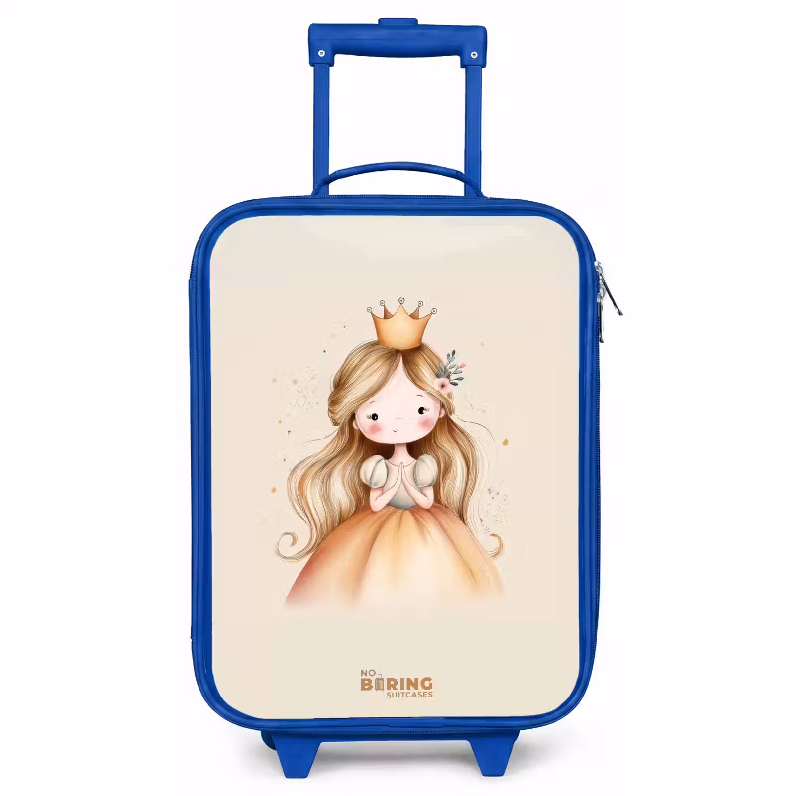 Kinderkoffer - Blauw - Prinses in gouden tinten — 1