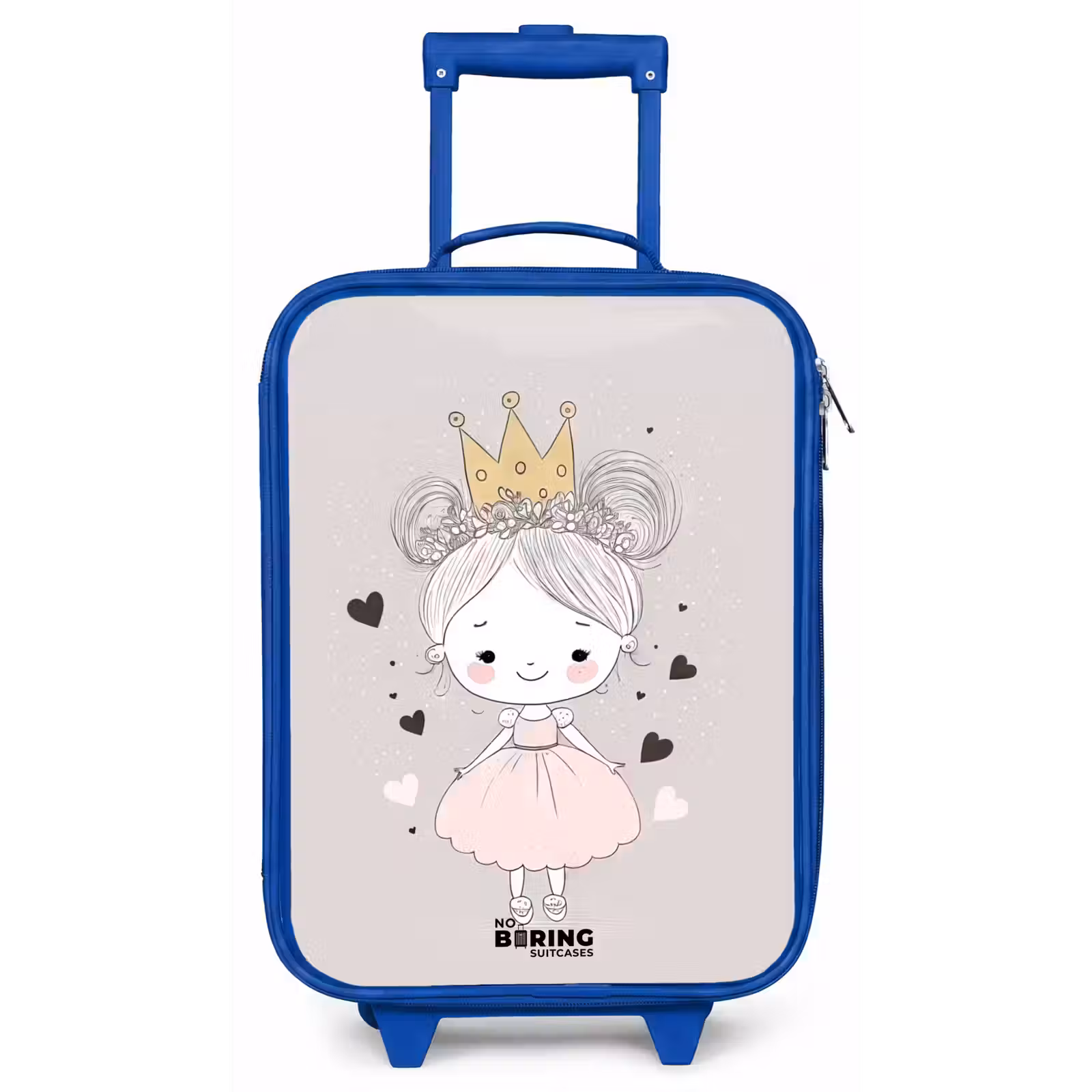Kinderkoffer - Blauw - Prinses met knotjes — 1