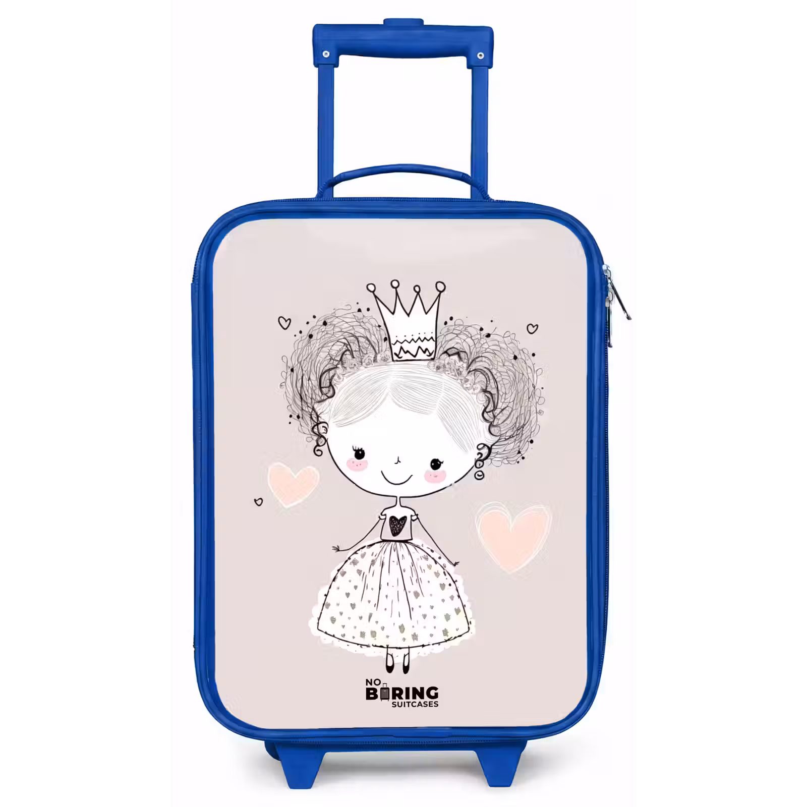 Kinderkoffer - Blauw - Prinses met krulletjes — 1