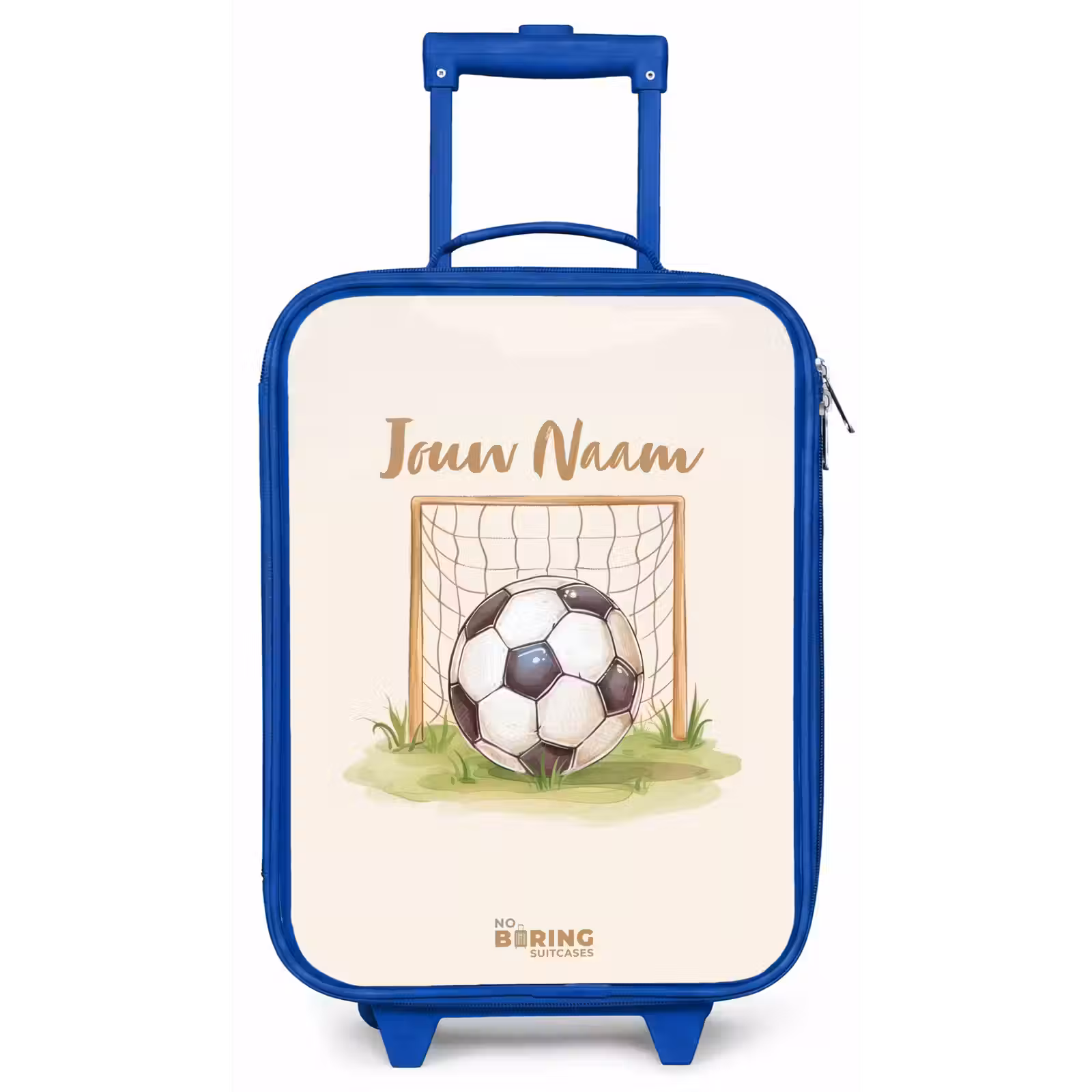 Kinderkoffer - Blauw - Voetbal in een goal — 1