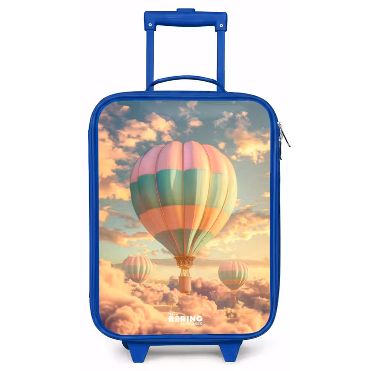 Kinderkoffer - Blauw - Pastel skyliner — 1