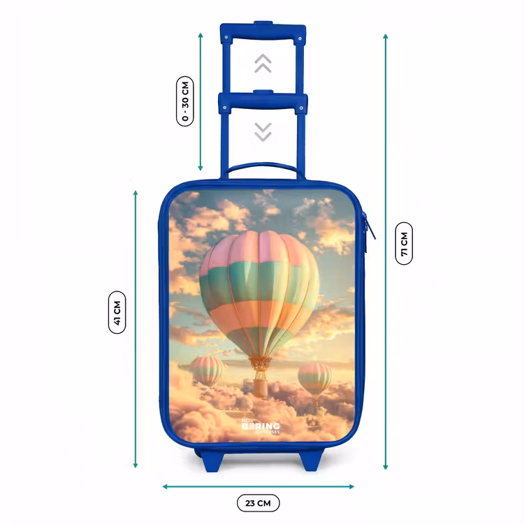 Kinderkoffer - Blauw - Pastel skyliner — 6