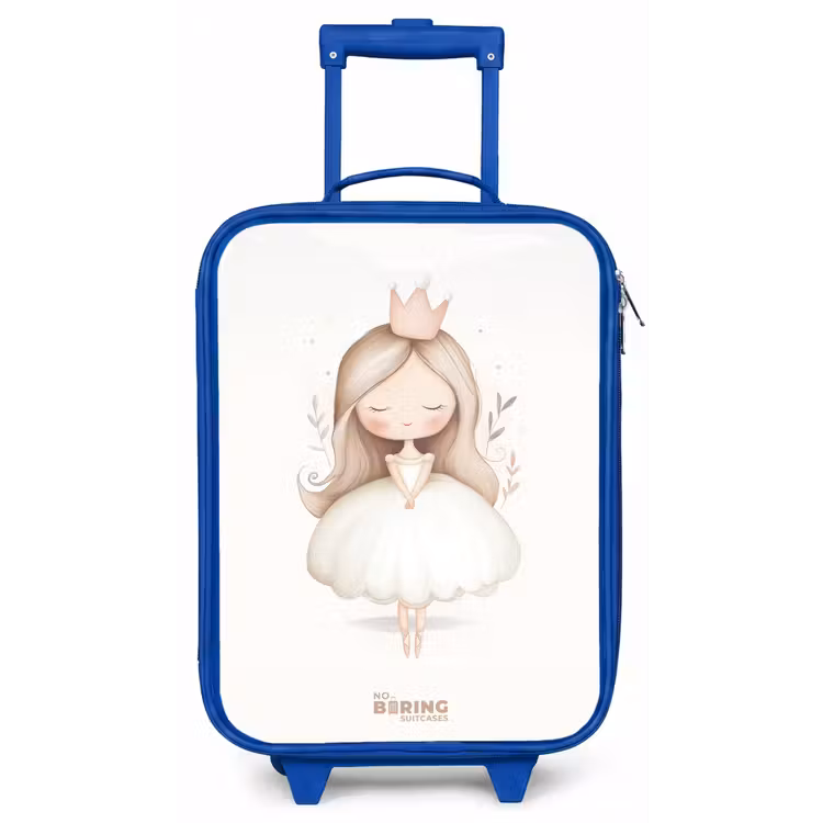 Kinderkoffer - Blauw - Sierlijke prinses in het wit — 1