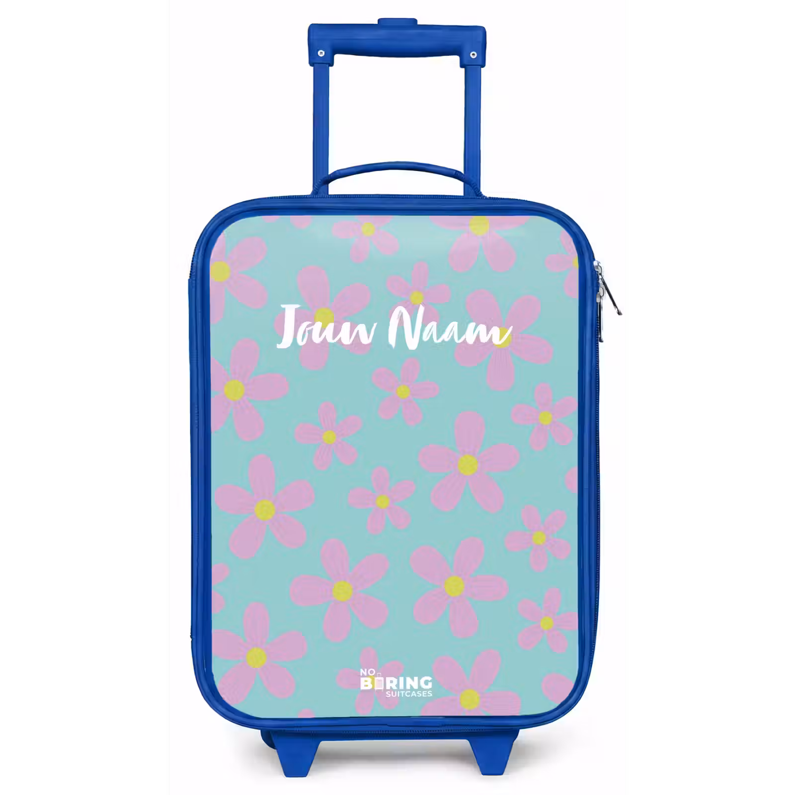 Kinderkoffer - Blauw - Madeliefjesmania mint — 1