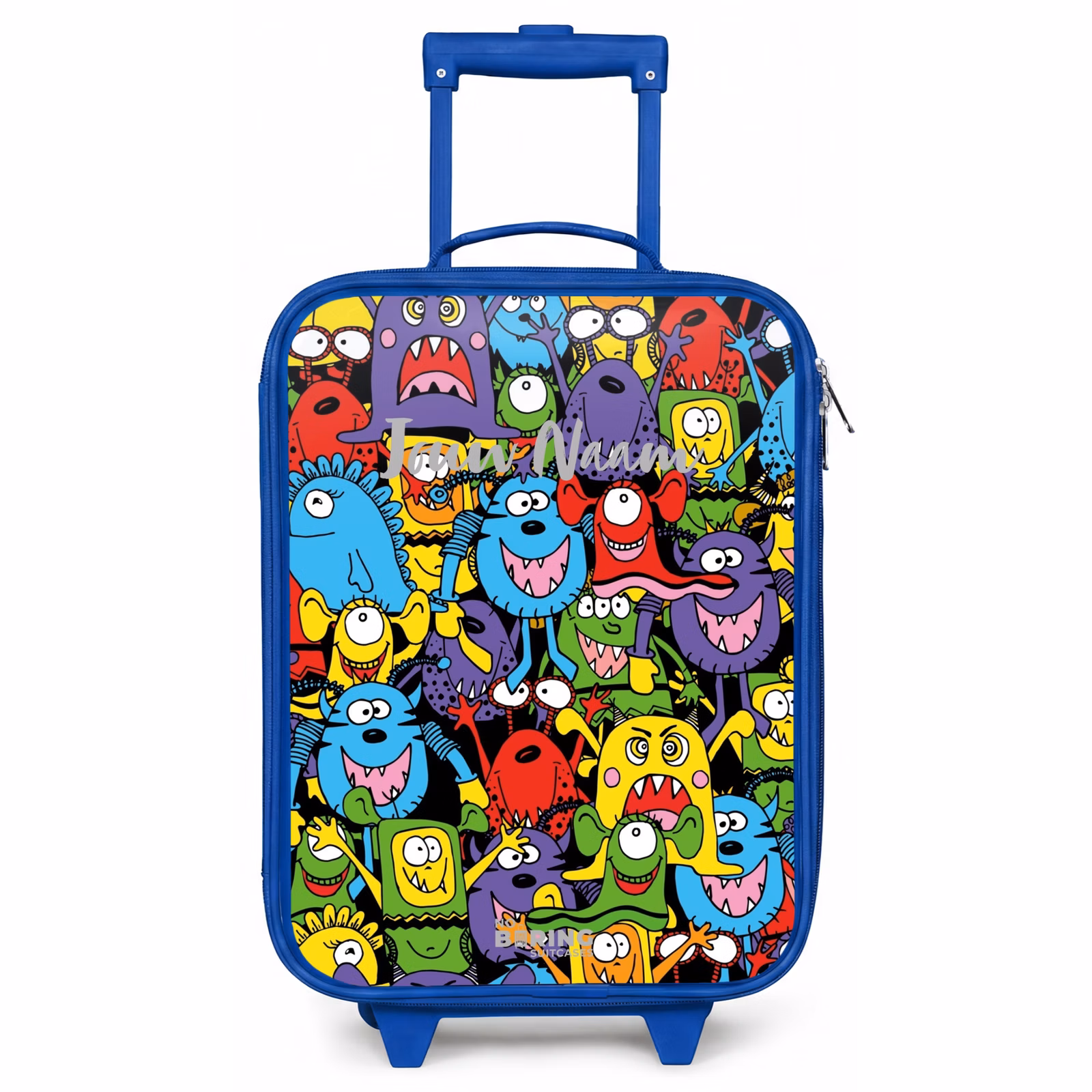 Kinderkoffer - Blauw - Monsters met Felle Kleuren — 1