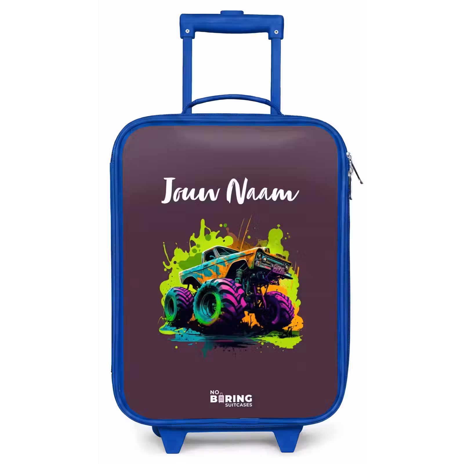 Kinderkoffer - Blauw - Neon Wheels — 1