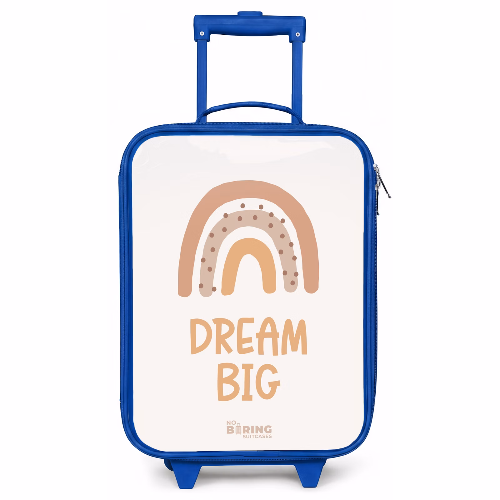 Kinderkoffer - Blauw - Regenboog met de quote 'Dream Big' — 1