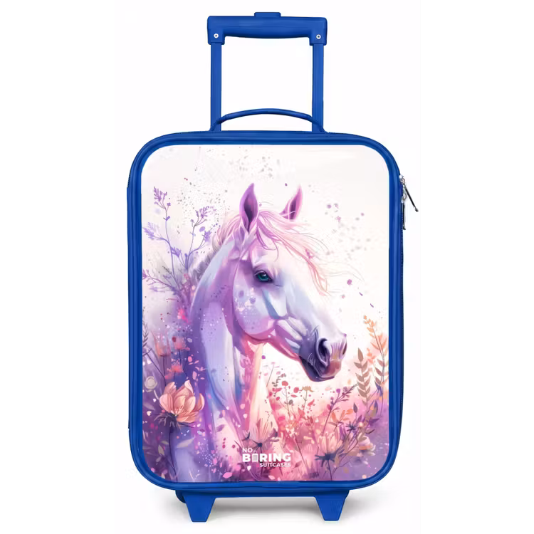 Kinderkoffer - Blauw - Parelachtige Pony — 1