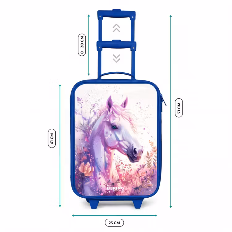Kinderkoffer - Blauw - Parelachtige Pony — 6