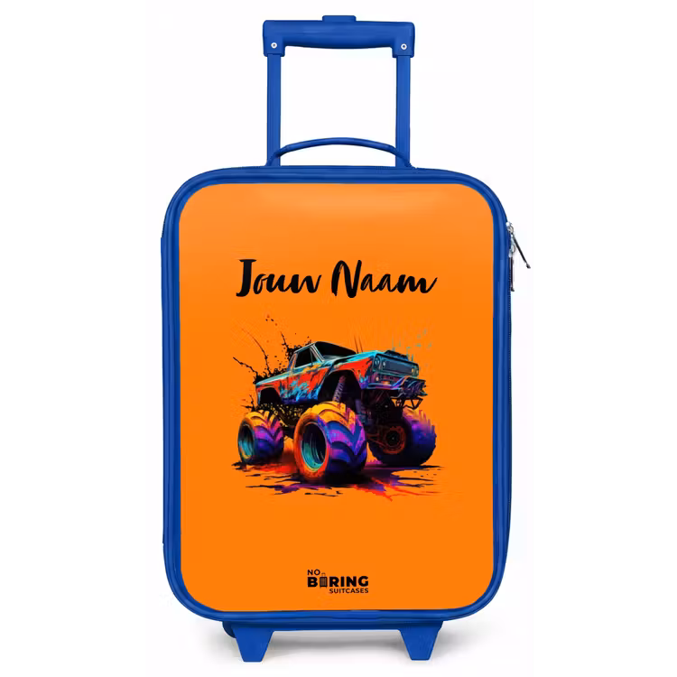 Kinderkoffer - Blauw - Rainbow Wheels — 1