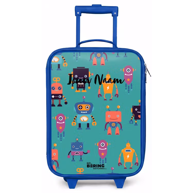 Kinderkoffer - Blauw - Robo rave — 1