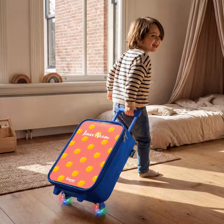 Kinderkoffer - Blauw - Sunny situation koraal — 3