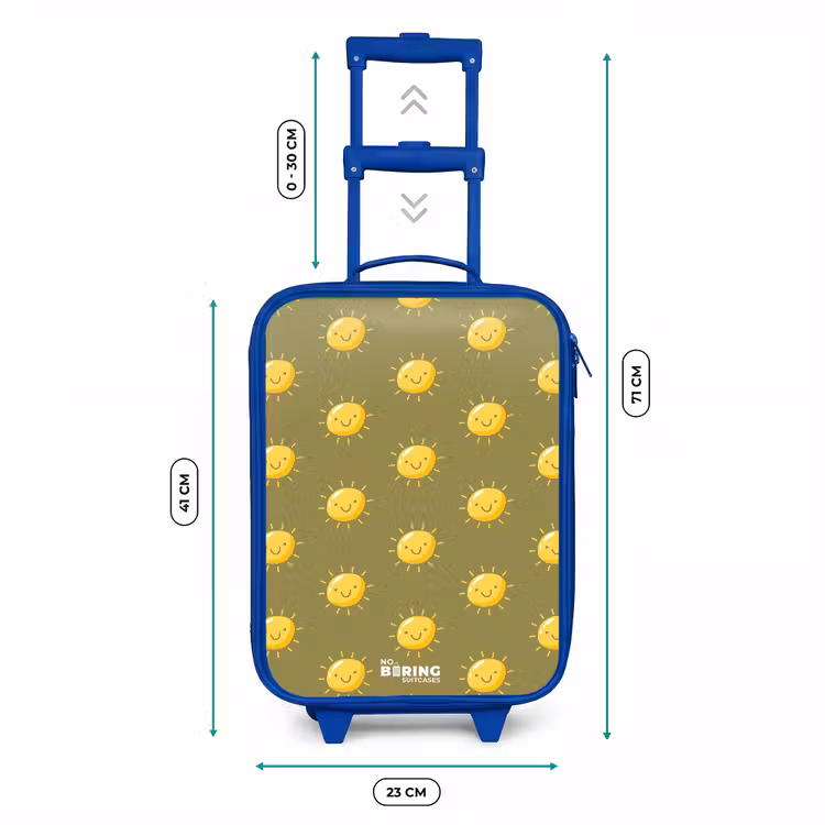 Kinderkoffer - Blauw - Sunny situation olijf — 6
