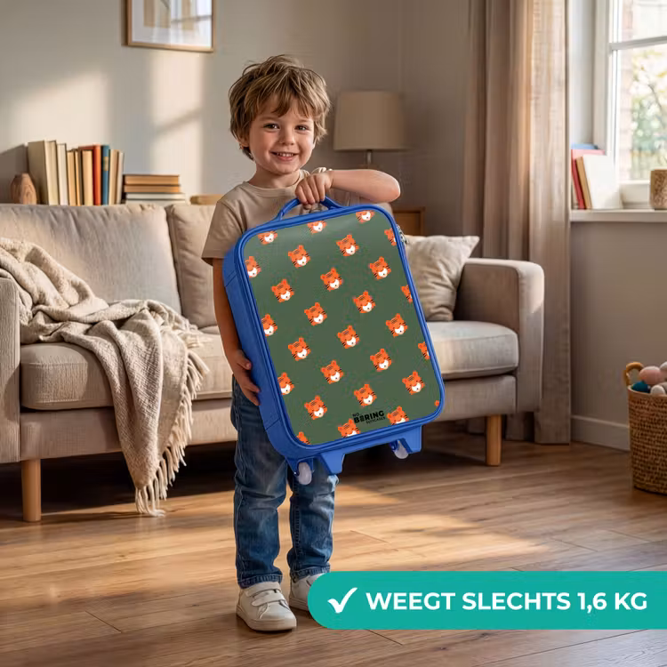 Kinderkoffer - Blauw - Tijger turbulentie — 2
