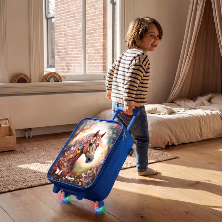 Kinderkoffer - Blauw - Vlindermerrie — 3