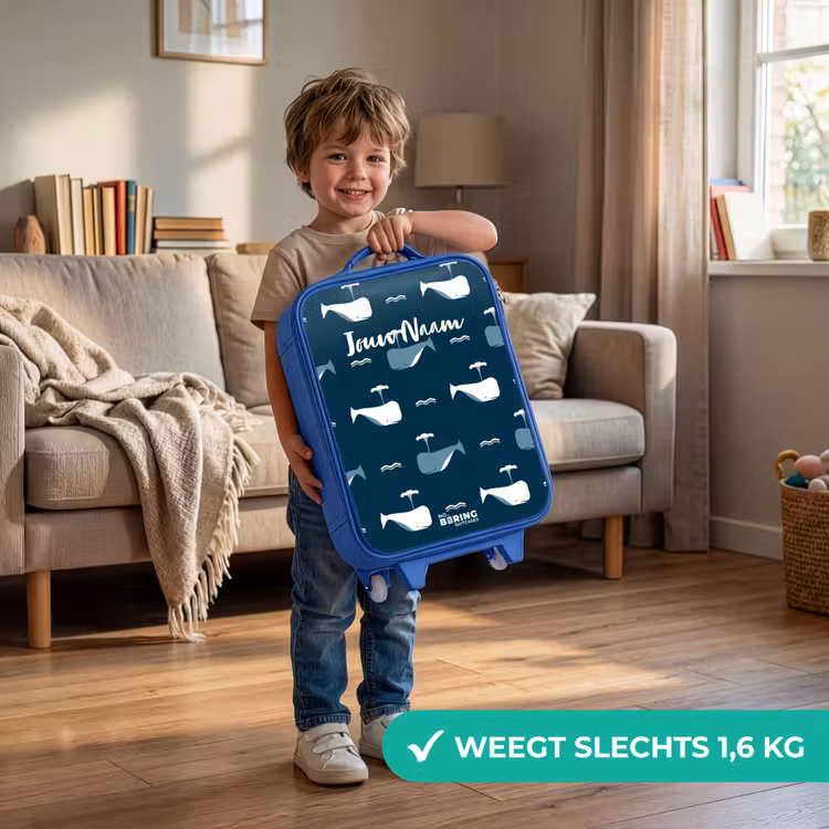 Kinderkoffer - Blauw - Walvisweelde — 2