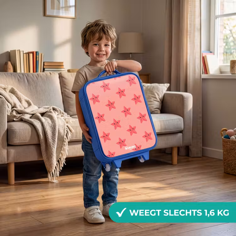 Kinderkoffer - Blauw - Zeester zandstorm — 2