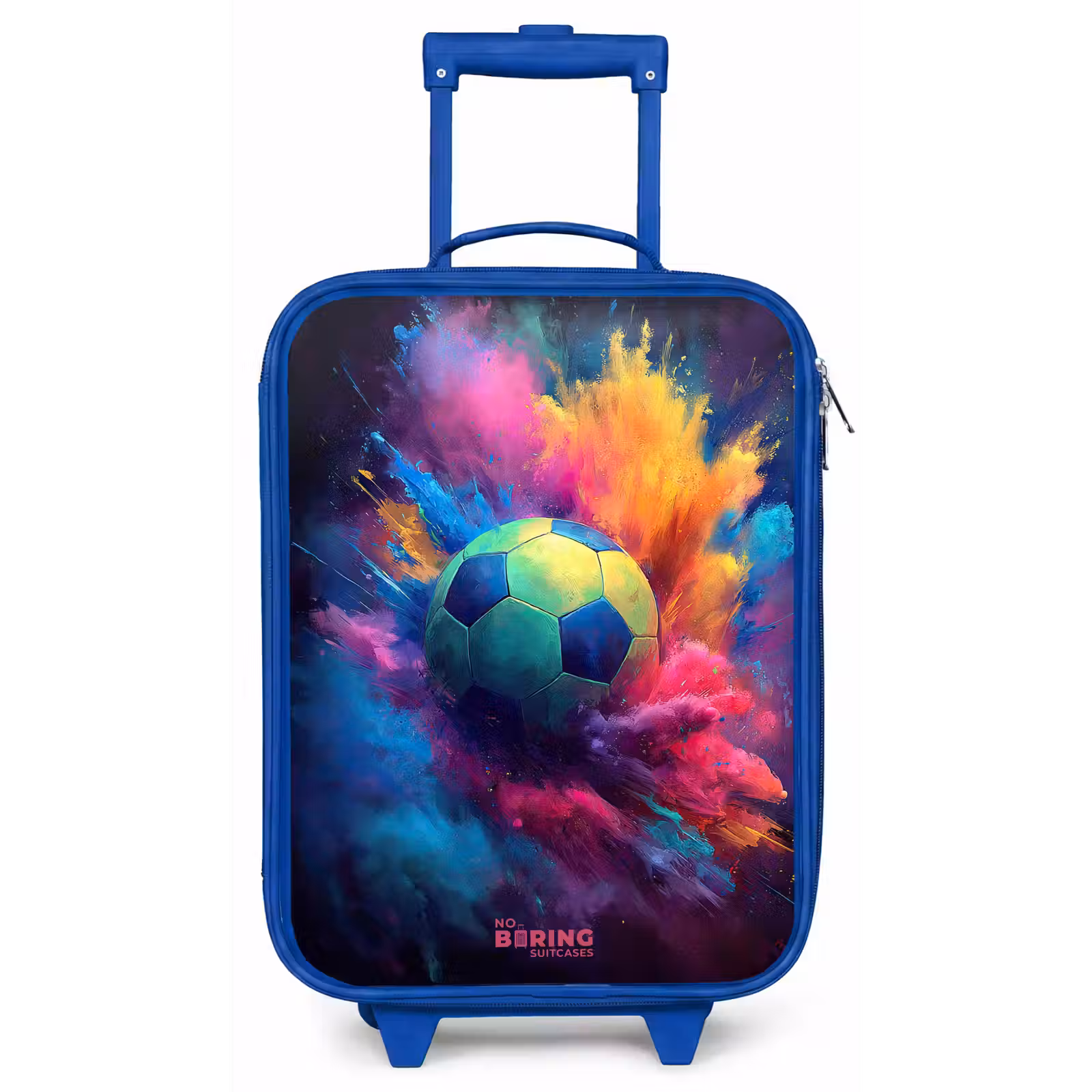 Kinderkoffer - Blauw - Neon - Bal - Kleurrijk — 1