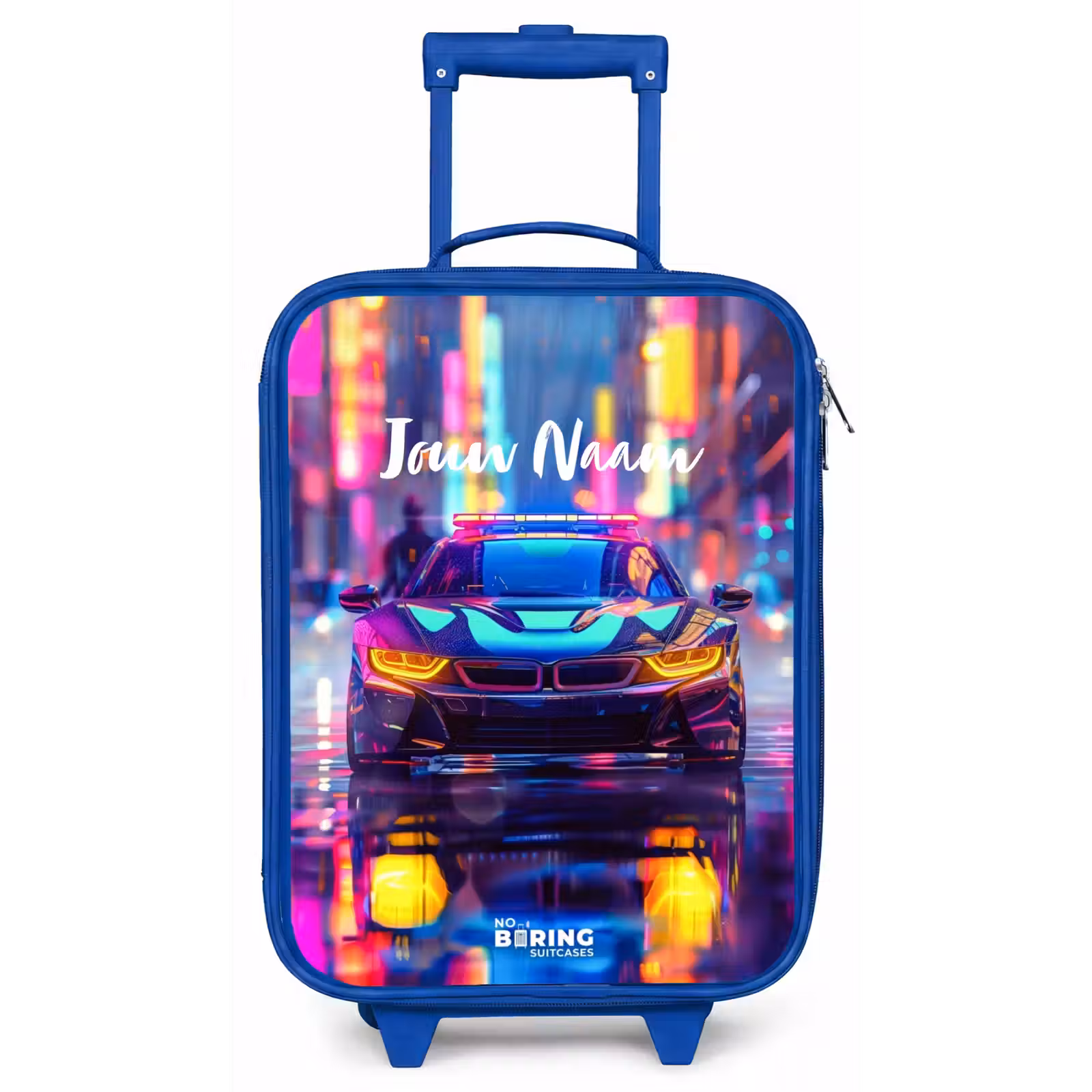 Kinderkoffer - Blauw - Neon nightcar — 1