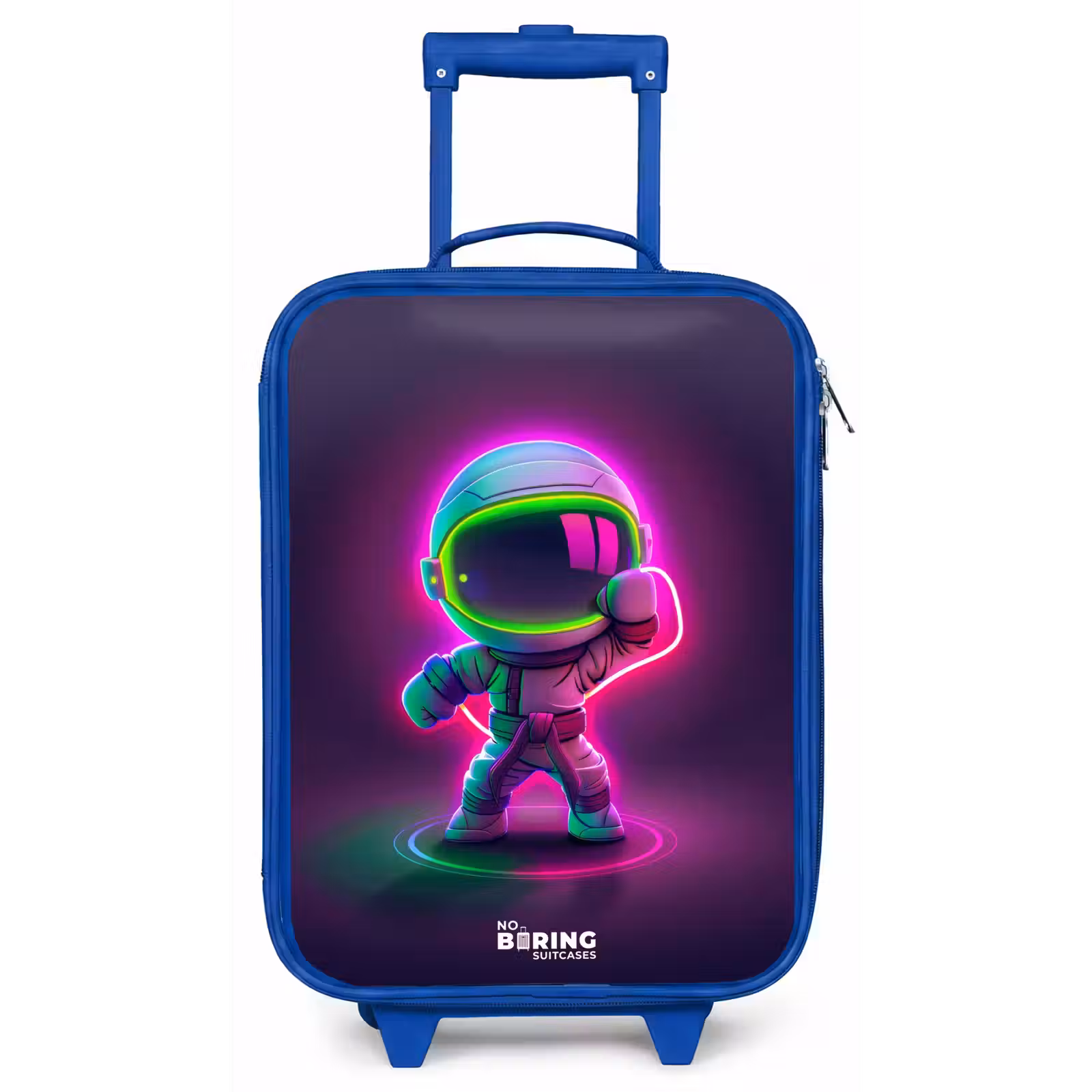 Kinderkoffer - Blauw - Space karate neon — 1