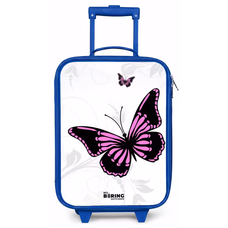 Kinderkoffer - Blauw - Magenta monarch — 1