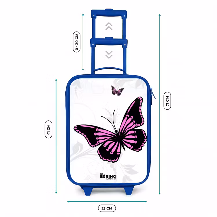 Kinderkoffer - Blauw - Magenta monarch — 6