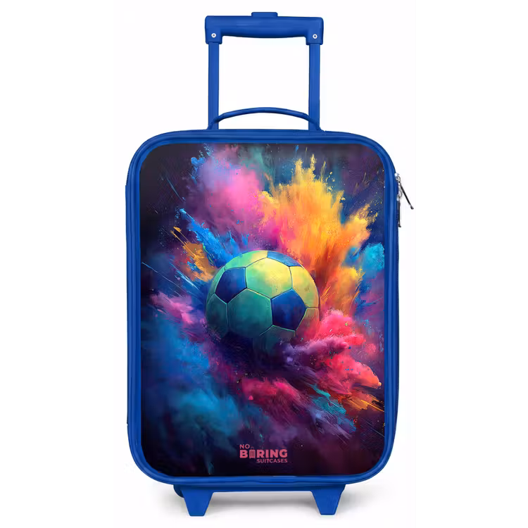 Kinderkoffer - Blauw - Neon - Bal - Kleurrijk — 1