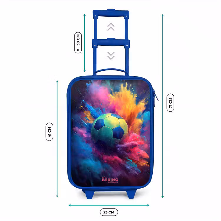 Kinderkoffer - Blauw - Neon - Bal - Kleurrijk — 6