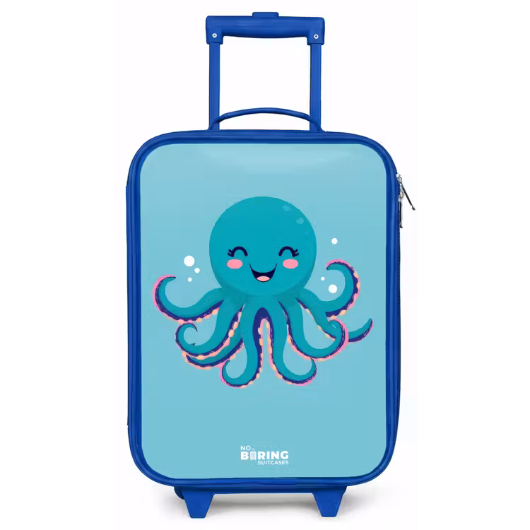 Kinderkoffer - Blauw - Octopus - Water - Blauw — 1