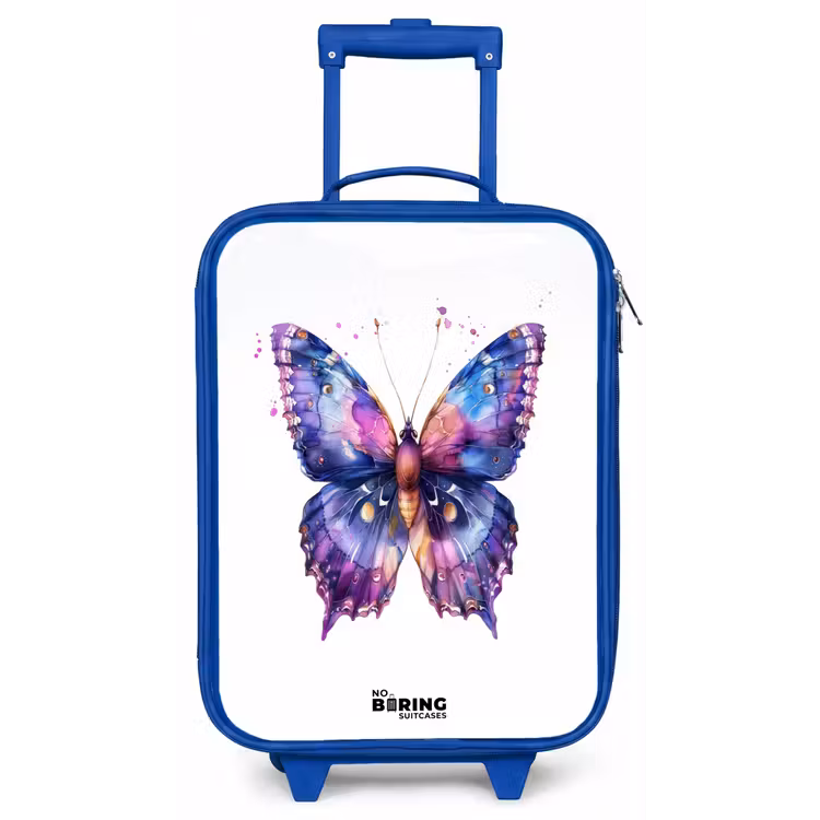 Kinderkoffer - Blauw - Paarse prachtvlinder — 1
