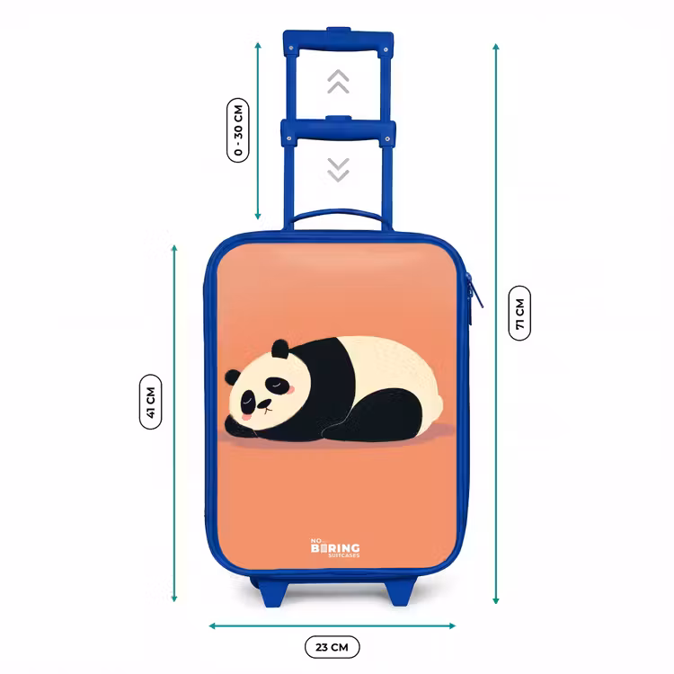 Kinderkoffer - Blauw - Panda - Slapen - Oranje — 6