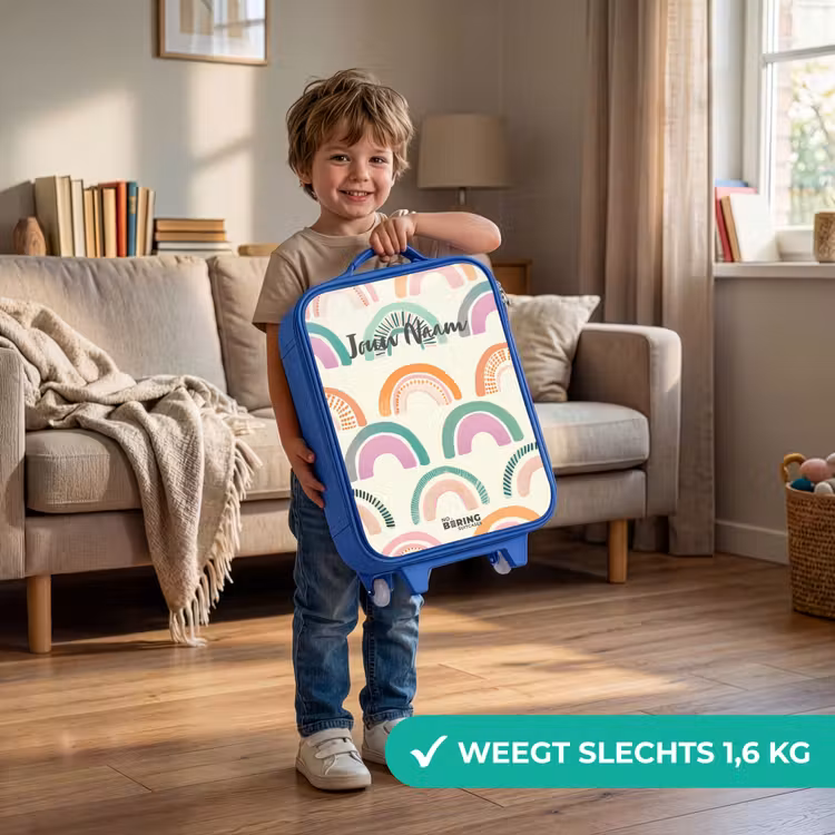 Kinderkoffer - Blauw - Regenbogen — 2