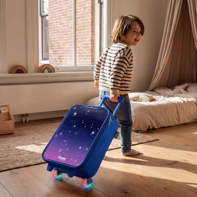 Kinderkoffer - Blauw - Sterren - Galaxy - Blauw - Roze — 3