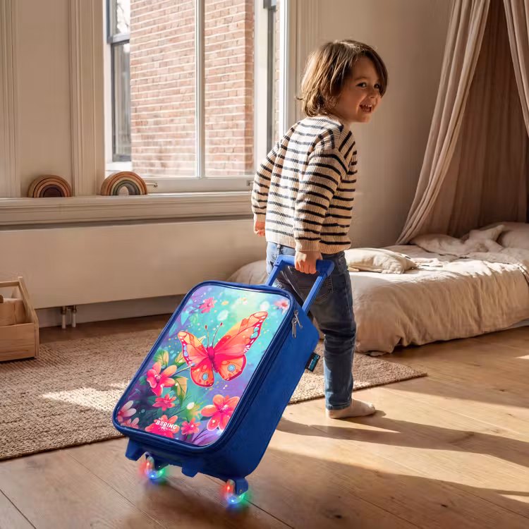 Kinderkoffer - Blauw - Verbluffende vlinder — 3