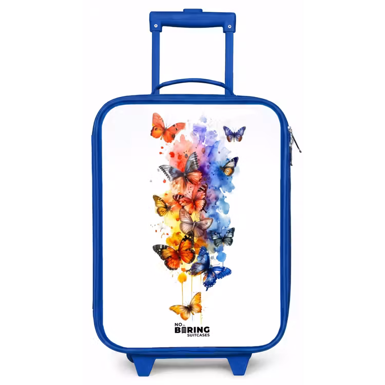 Kinderkoffer - Blauw - Vlinderzwerm — 1