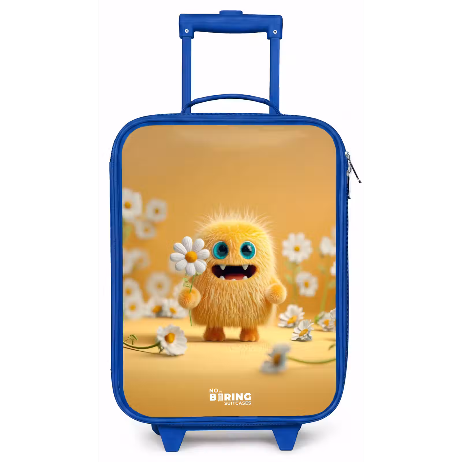 Kinderkoffer - Blauw - Monster - Wezen - Bloem - Geel — 1