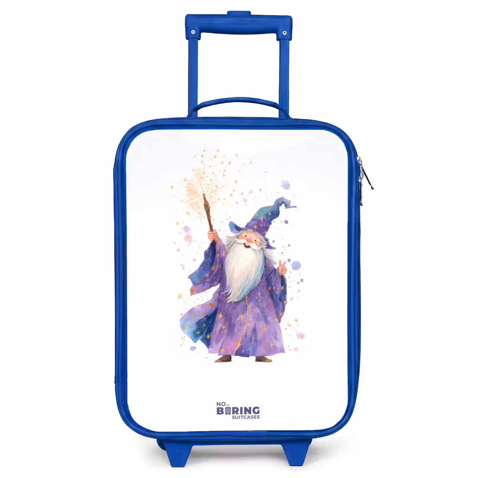Kinderkoffer - Blauw - Oude tovenaar met staf — 1