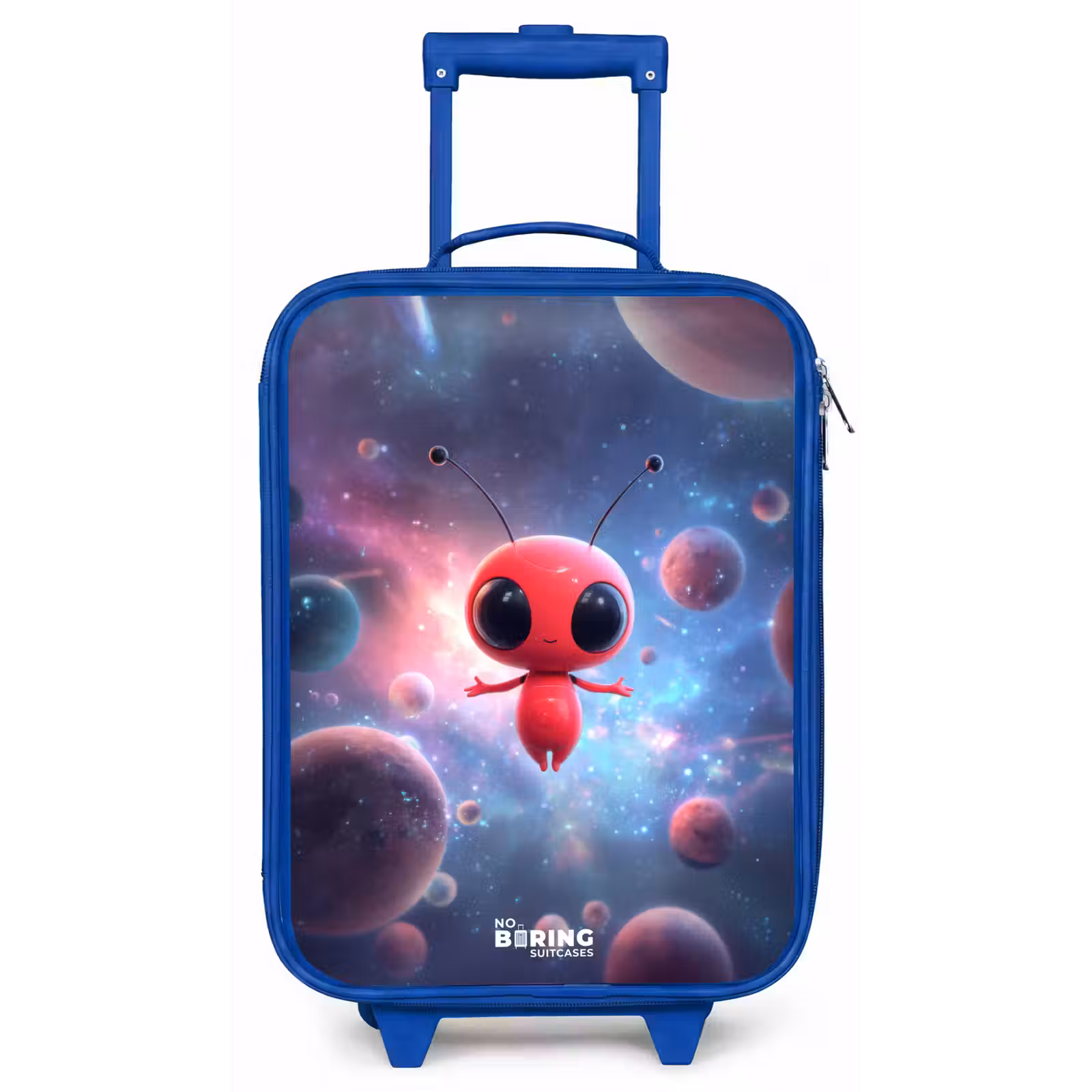 Kinderkoffer - Blauw - Rood Ruimtewezen in Kosmische Dans — 1