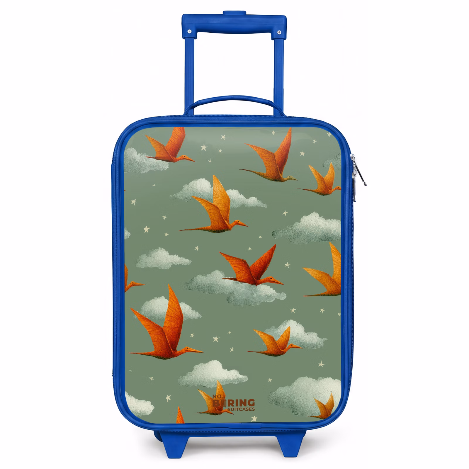 Kinderkoffer - Blauw - Vliegende pterosaurussen tussen sterren — 1